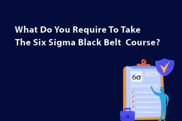 What Are The Pre-requisites For The Six Sigma Black Belt Course?